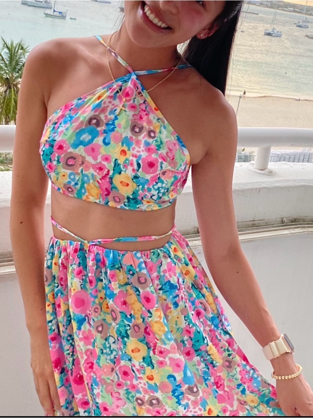 Beginning Boutique Crop Top & Skirt Set